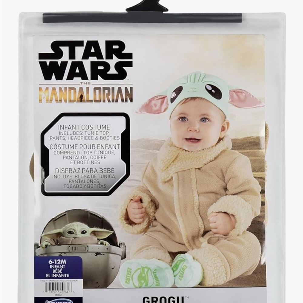 Star Wars Grogu Baby Yoda Costume 0-6 months